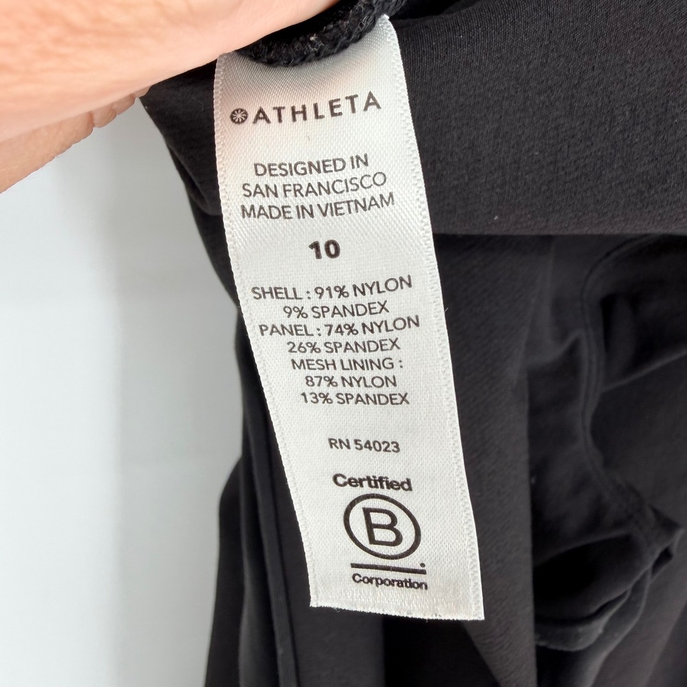 Athleta Headland Hybrid Mid Rise Jogger Black Women's Size 10 Athleisure Travel - Picture 13 of 14